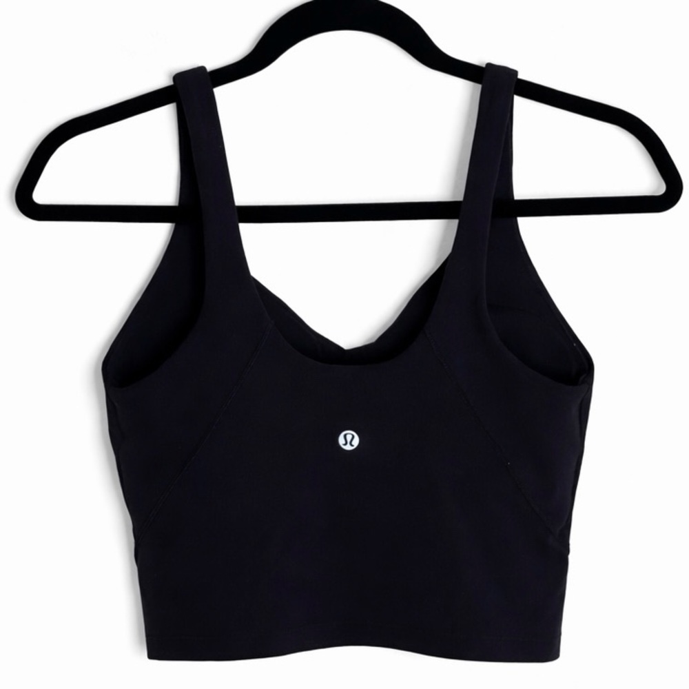 EUC Lululemon Athletica Align Tank Top Woman's sz 6 Black Cropped - Picture 2 of 9